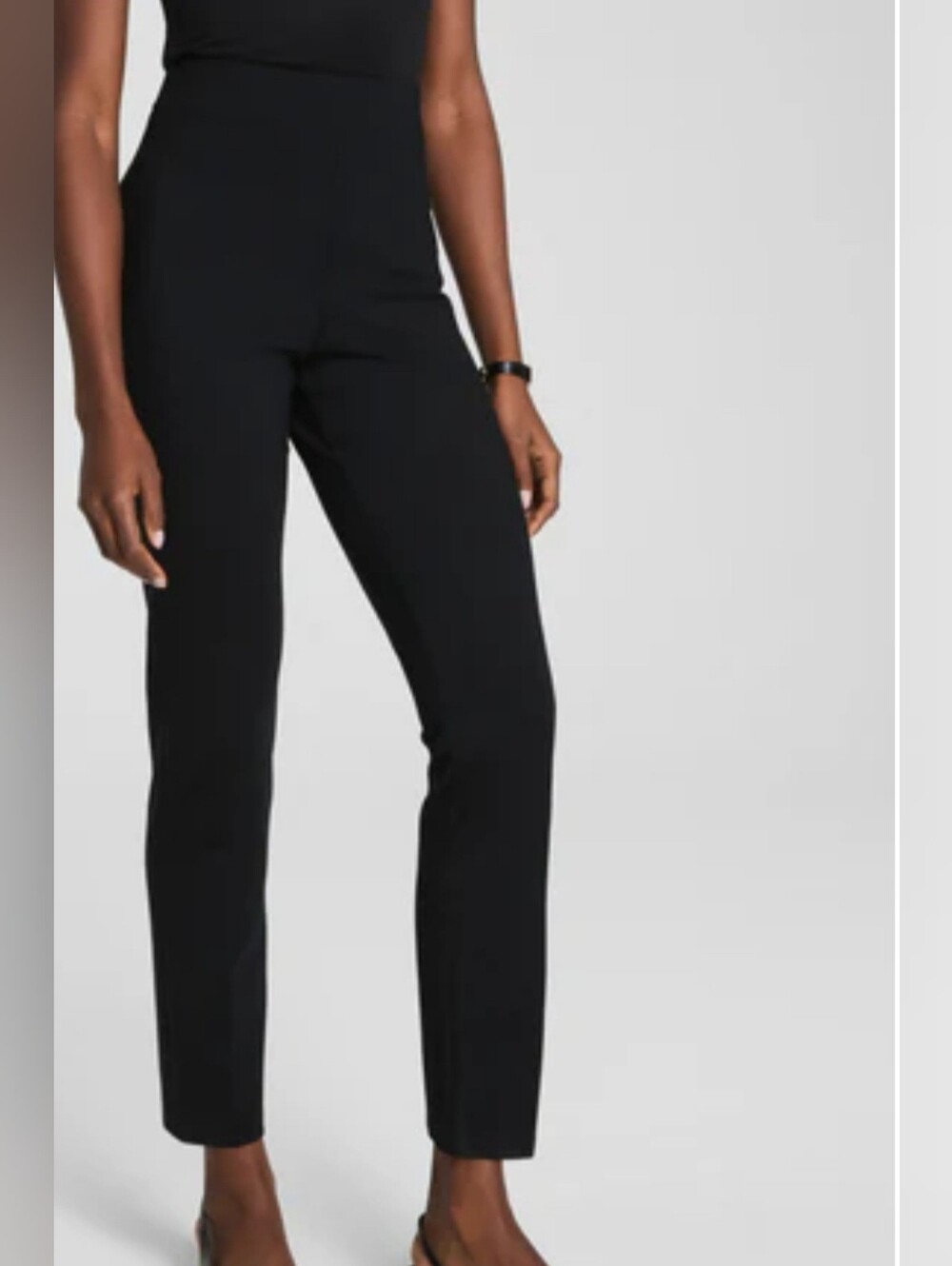 SPANX Black High-Rise Slim Trousers